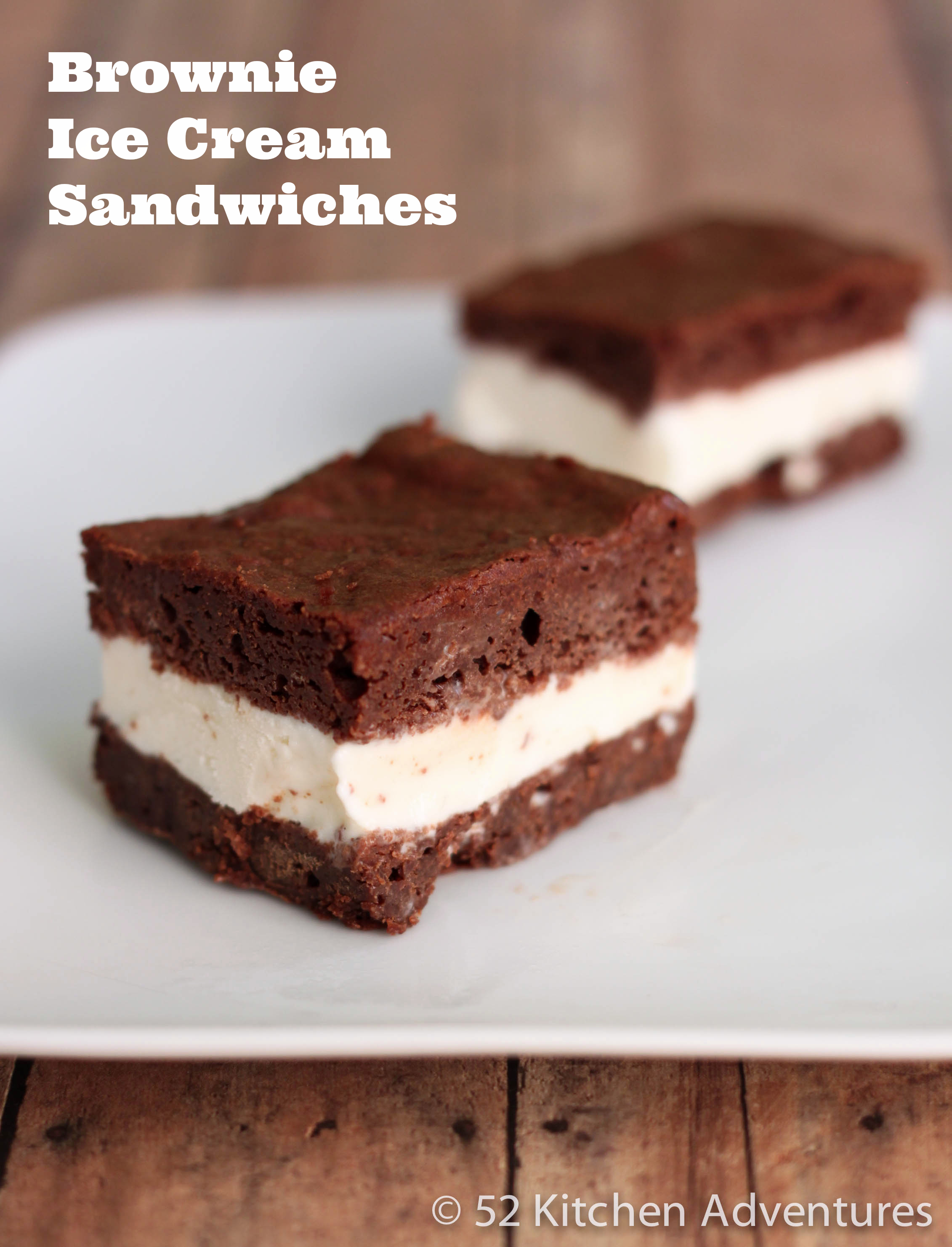 Brownie Ice Cream Sandwiches | 52 Kitchen Adventures
