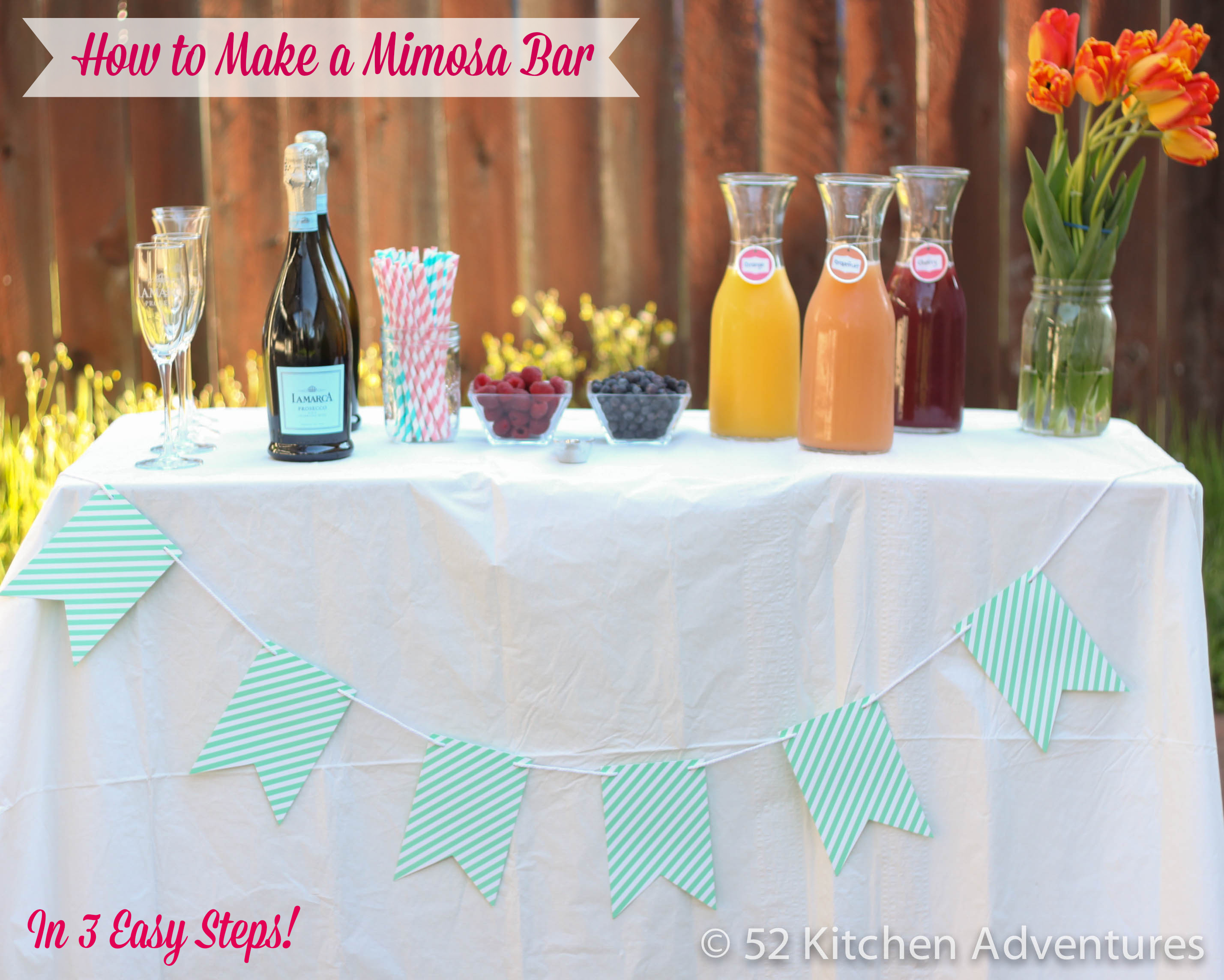How to Make a Mimosa Bar in 3 Steps