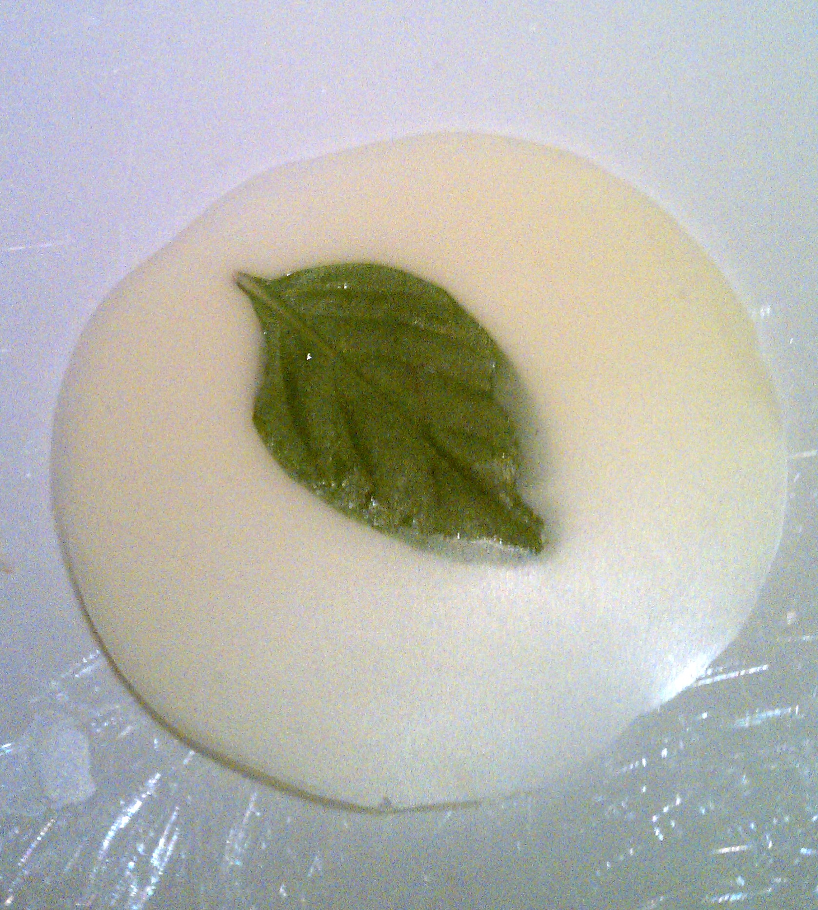 White chocolate basil