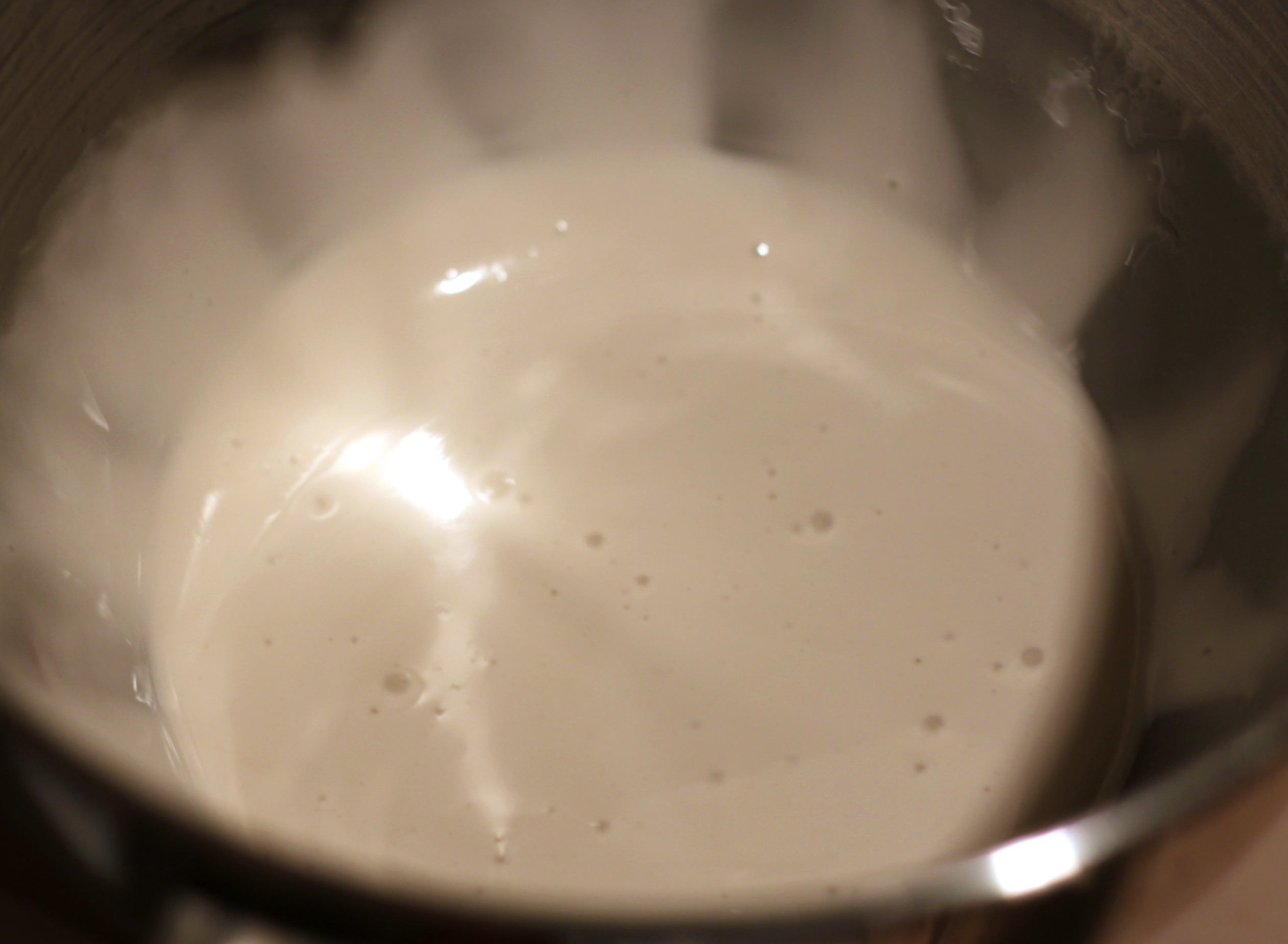 Finished marshmallow mixture