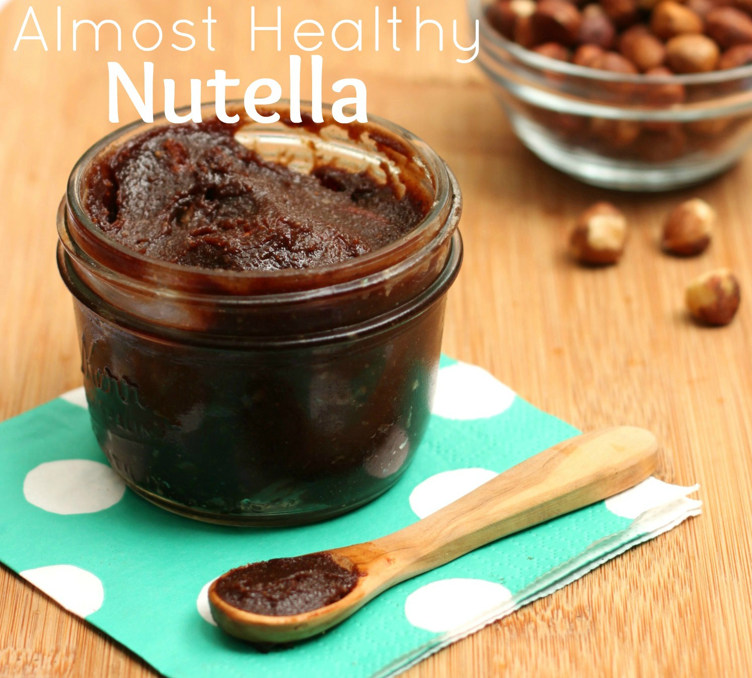 Almost healthy Nutella text