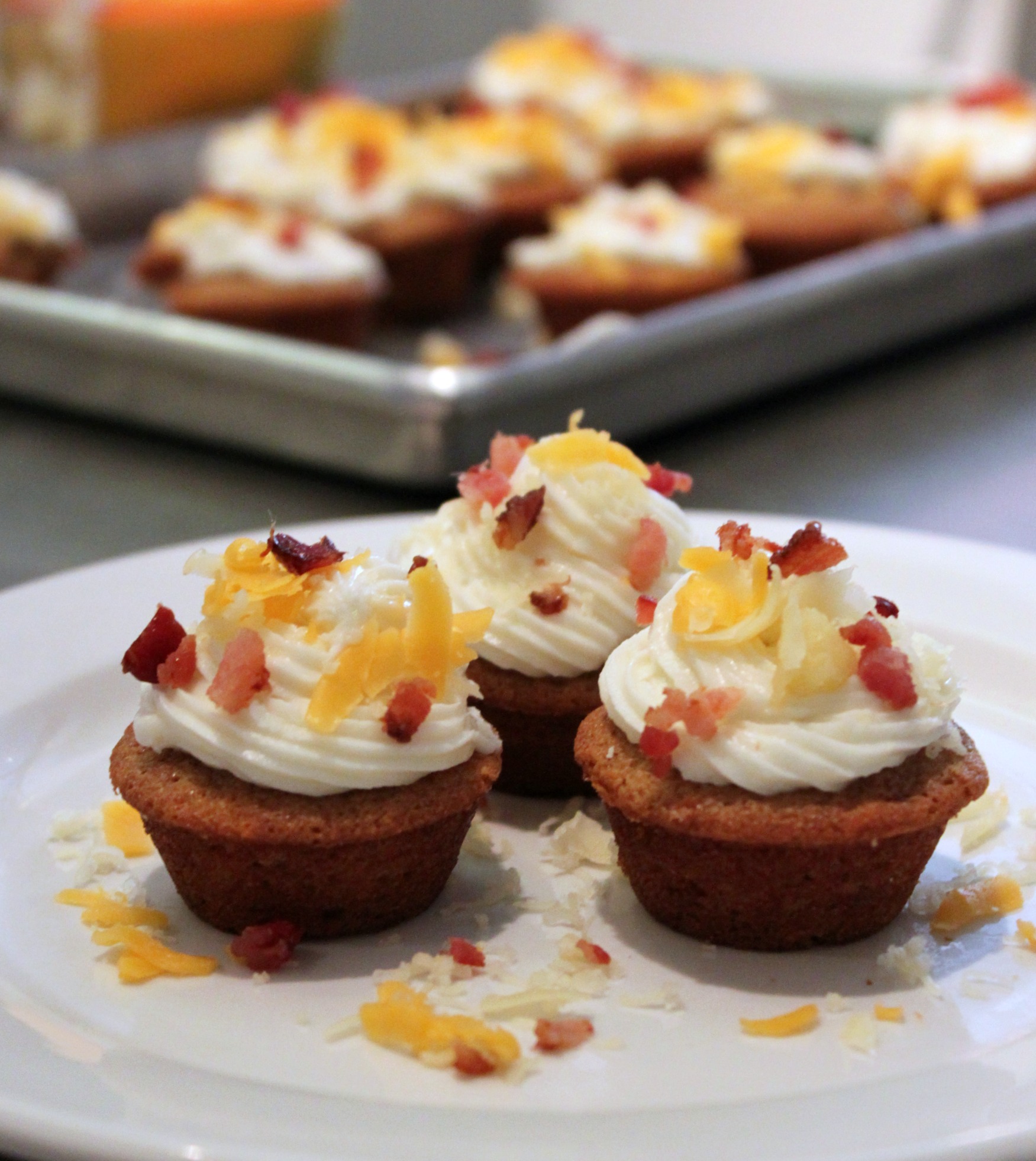 Beer Bacon Cheese Cupcakes 2