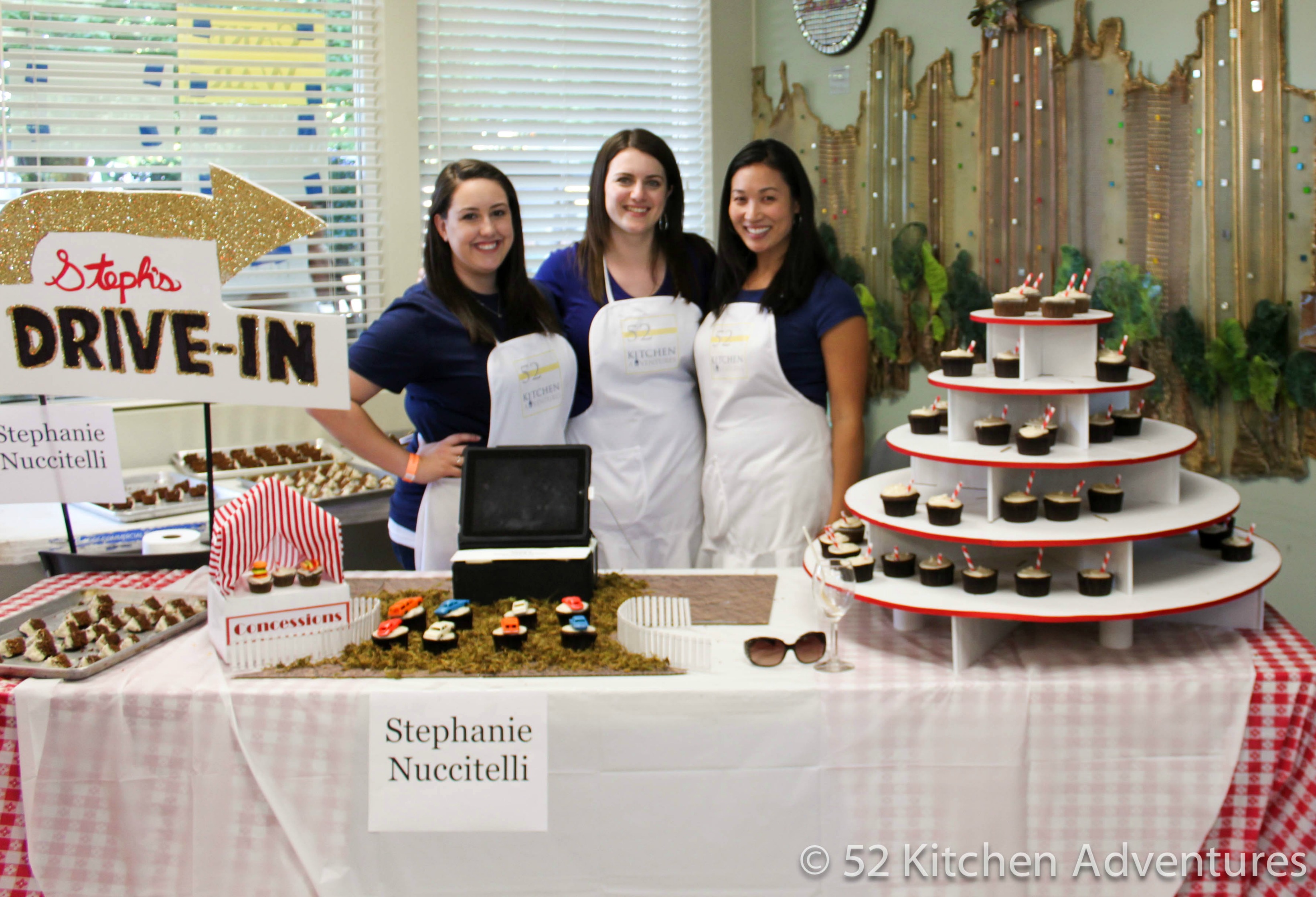 Cupcake drive-in display