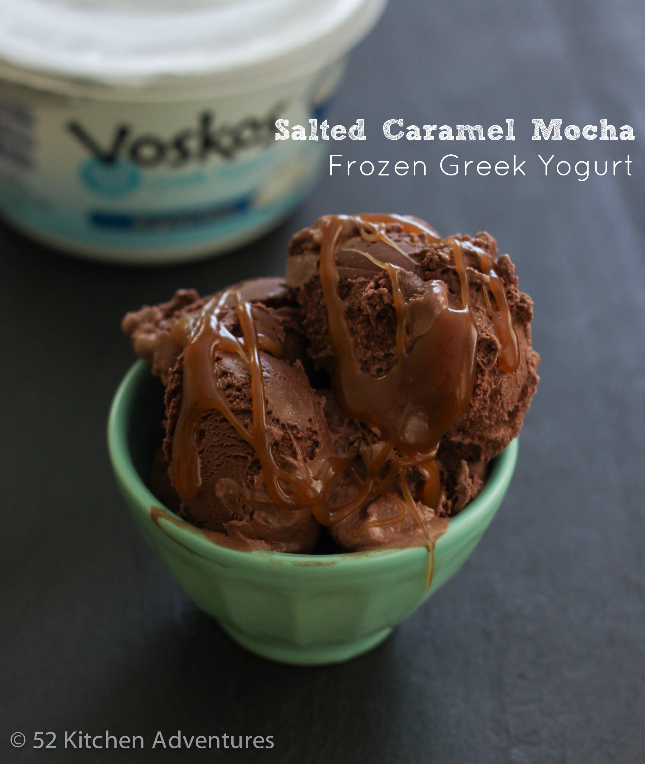 Salted Caramel Mocha Frozen Greek Yogurt