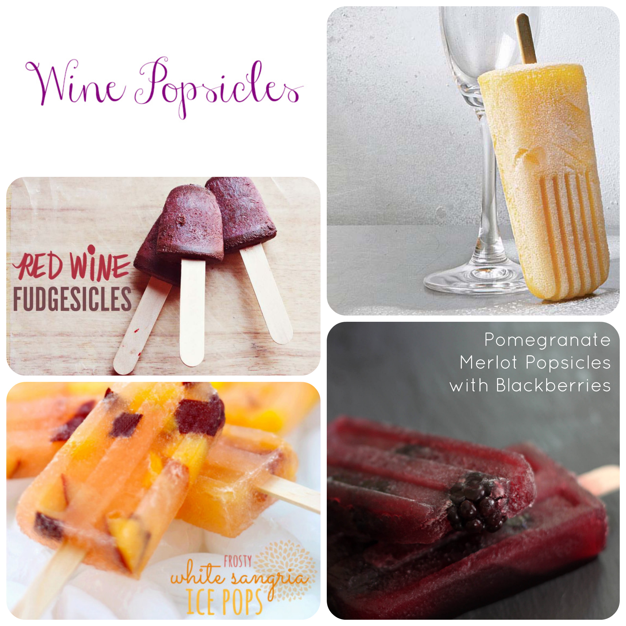 Wine popsicles