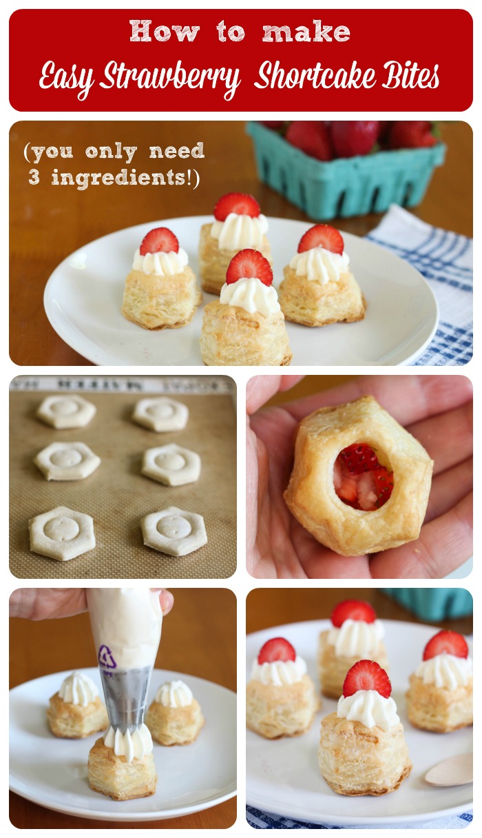 How to make strawberry shortcake bites